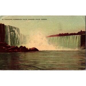 Vintage Canadian Horseshoe Falls Niagara Falls Postcard 1951